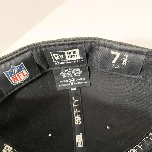 New Era New York Jets  59FIFTY Fitted Hat Cap 7 3/8 - Picture 12 of 16